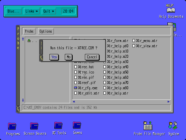 Blue OS DOS GUI