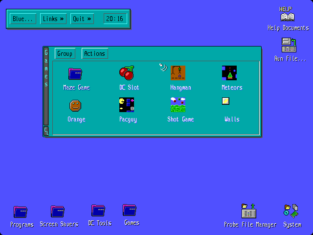 Blue OS DOS GUI